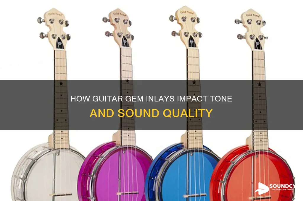 does putting jems on a guitar affect the sound