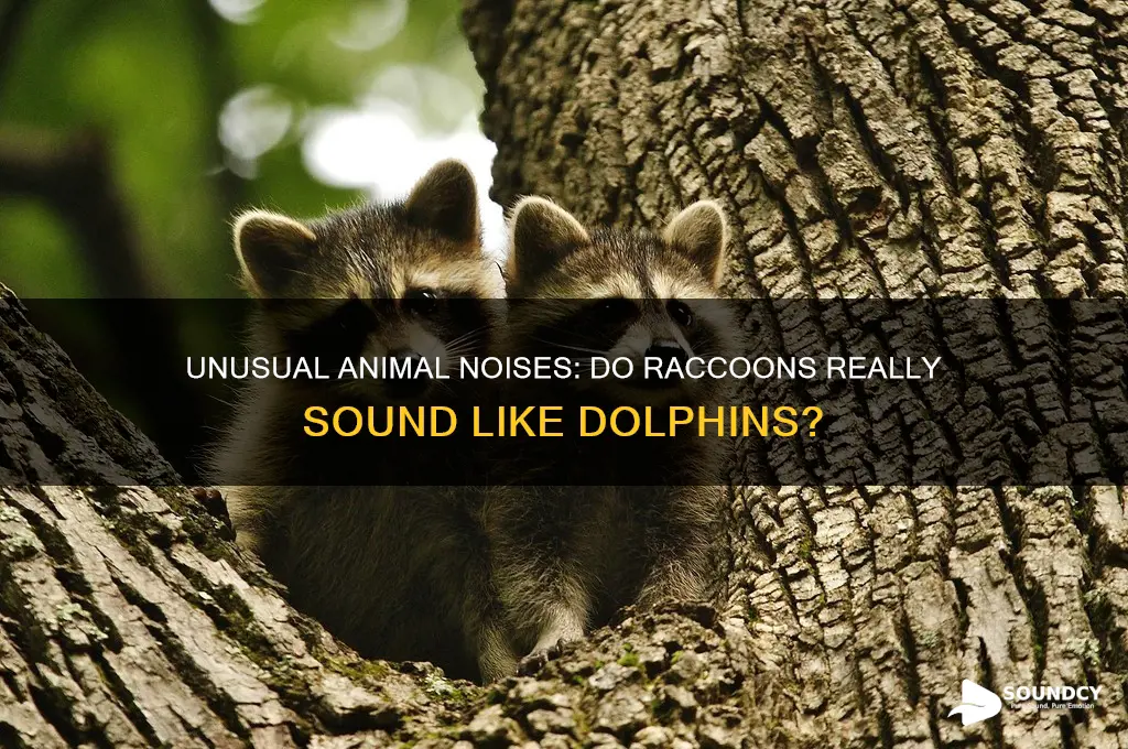 does raccoons sound like dolphin