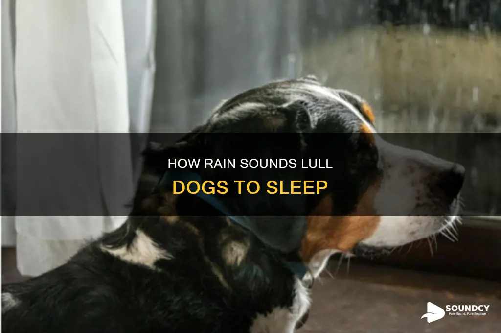 does rain sounds help dogs sleep