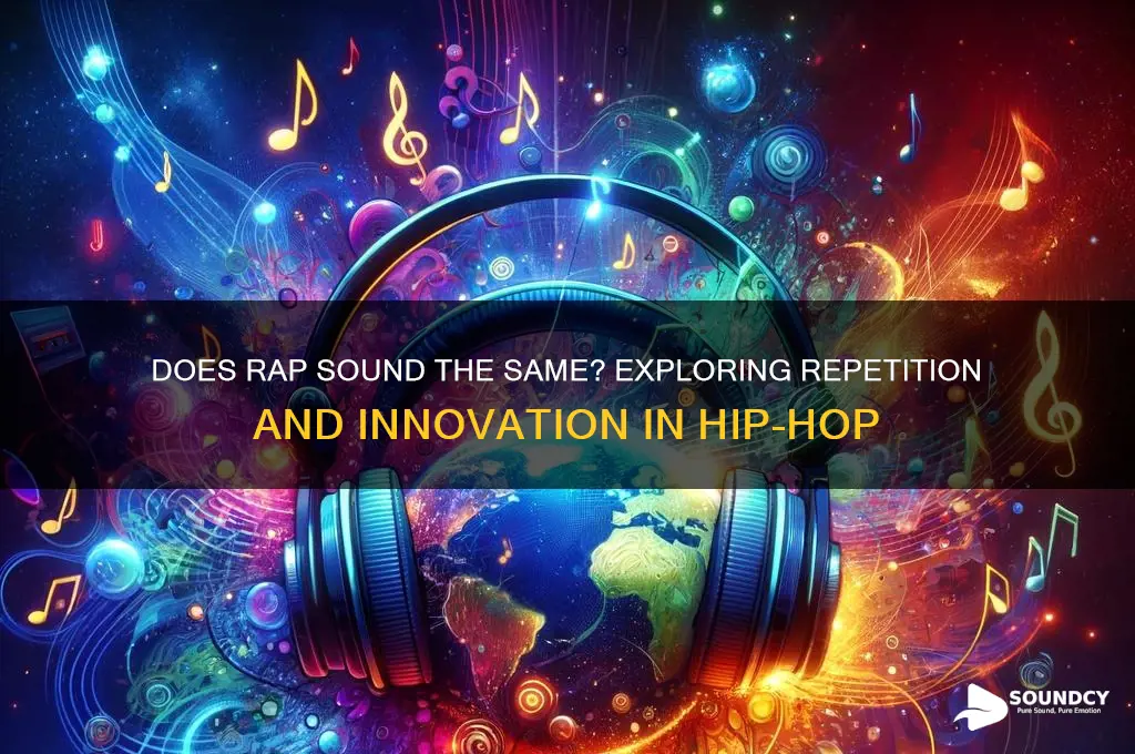 does rap sound the same