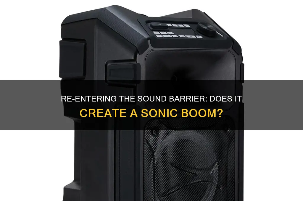 does re-entering the sound barrier cause a sound