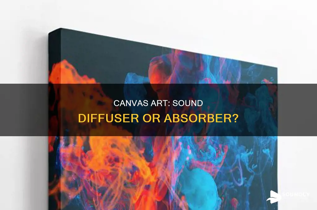 does regular canvas artwork diffuse sound