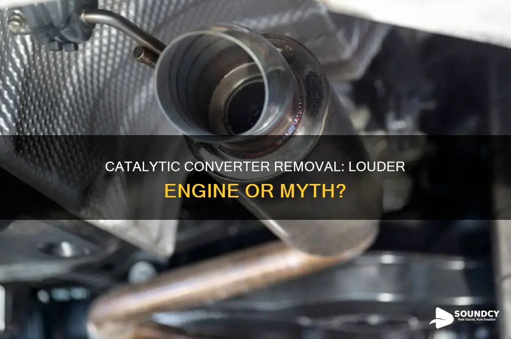 does removing catalytic converter affect sound