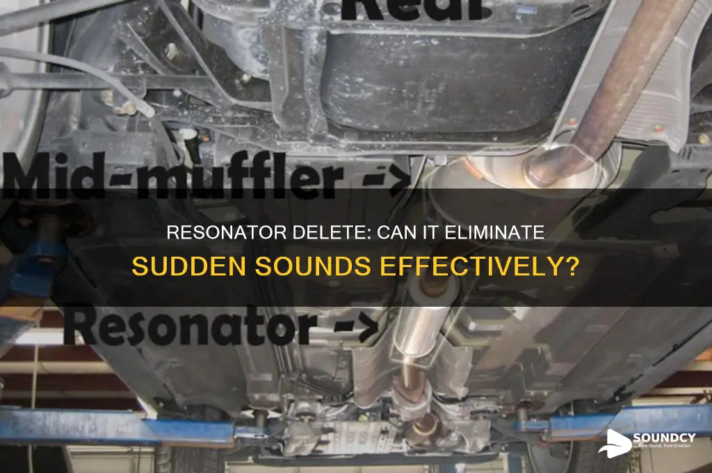 does resonator delete sudden sounds