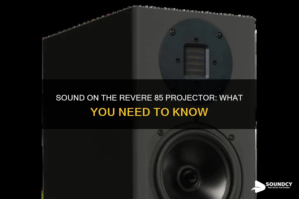 does revere 85 projector have sound