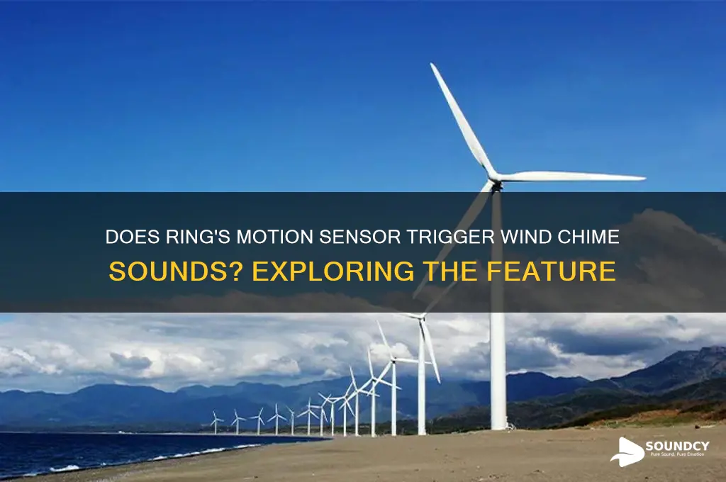 does ring have a wind chimes sound with motion