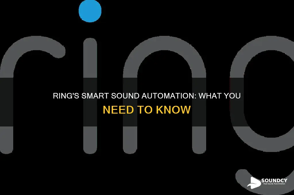 does ring have automatic sound response