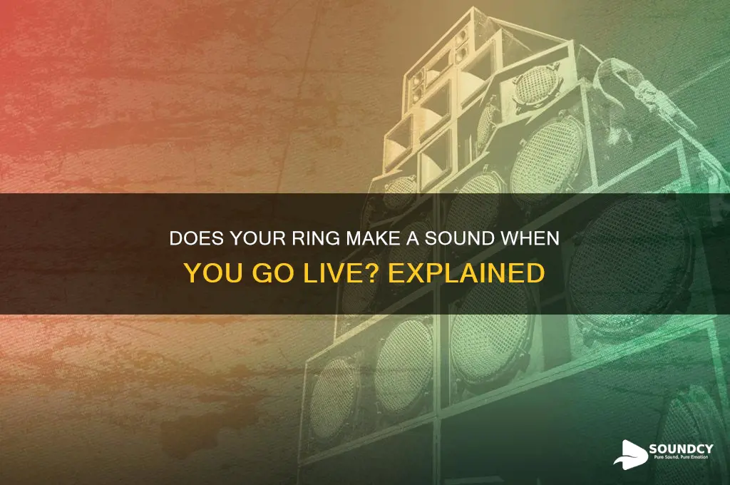 does ring make a sound when you go live