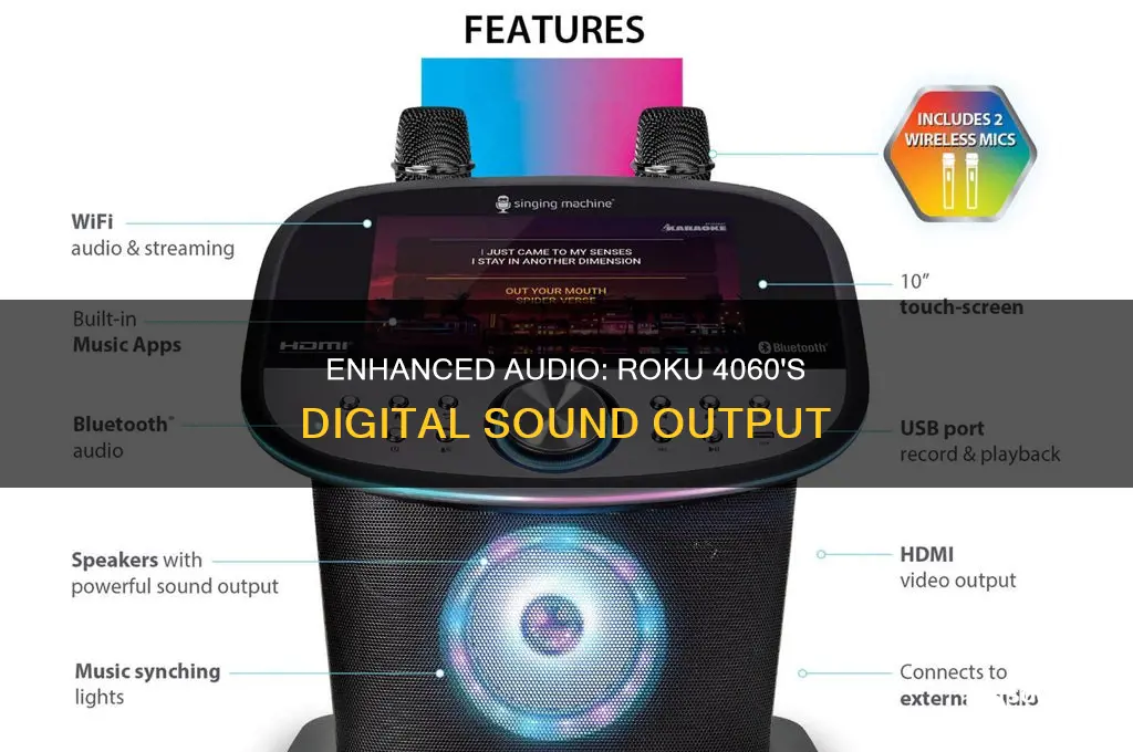 does roku 4060 produce digital sound