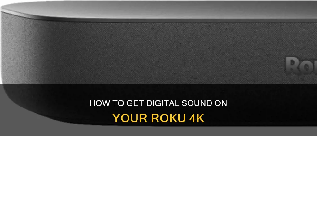 does roku 4k produce digital sound