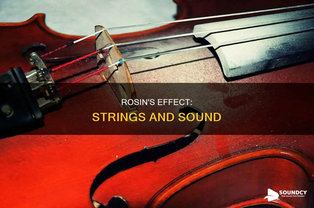 does rosin on strings affect sound