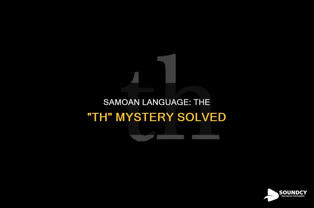 does samoan language have th sound
