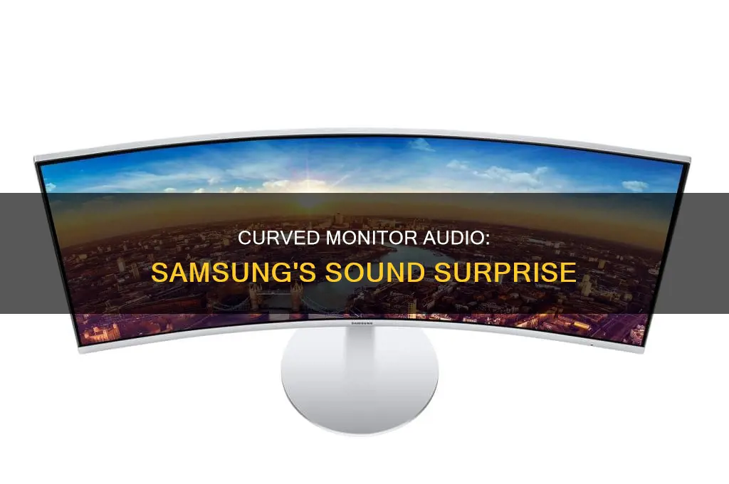 does samsung curved monitor have sound