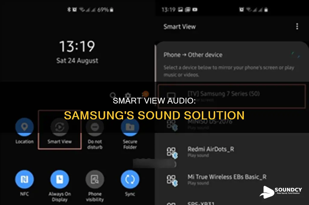 does samsung smart view have sound