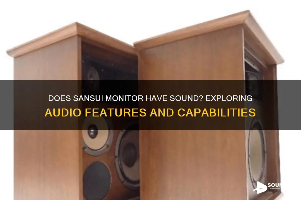 does sansui monitor have sound