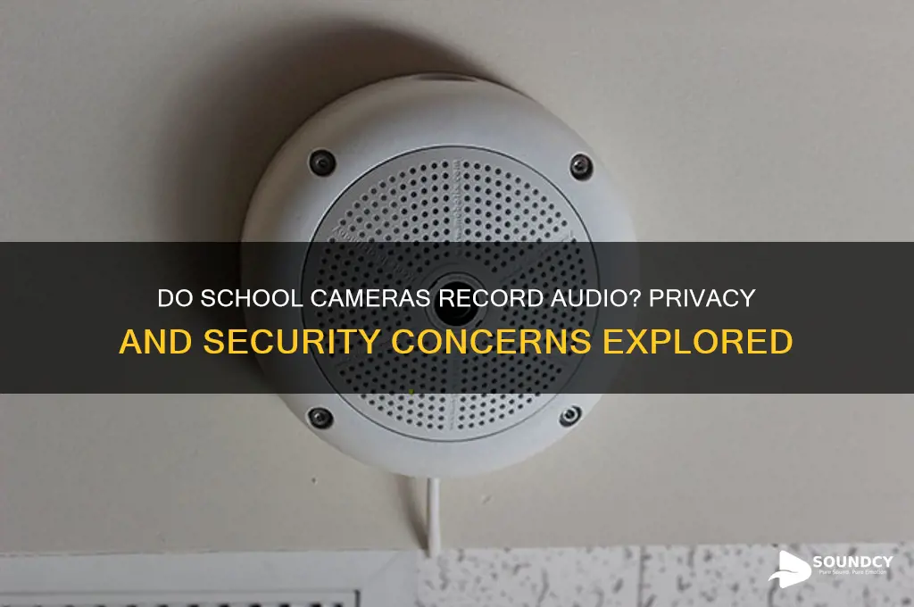 does school cameras have sound