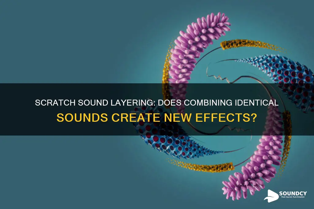 does scratch combind sounds when same sound put twice
