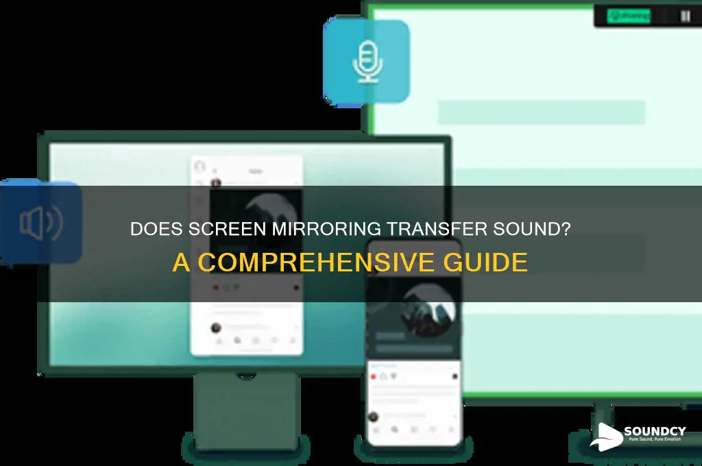 does screen mirroring transfer sound