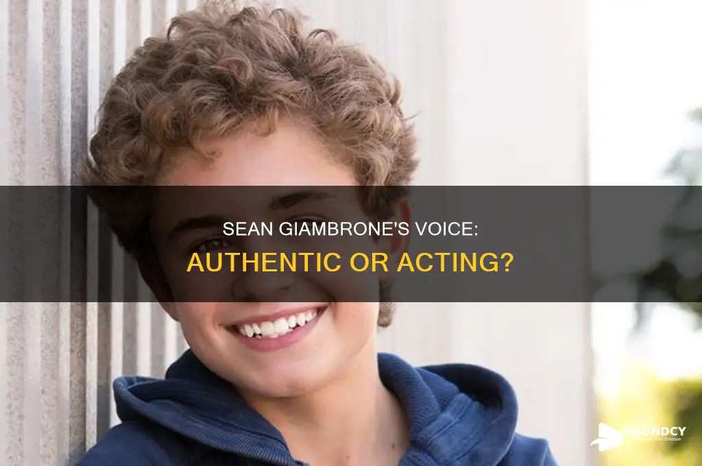 does sean giambrone really sound that