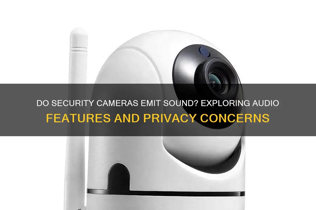 does security camera make sound