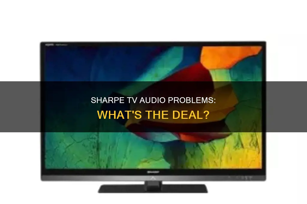 does sharpe tvs have sound isses