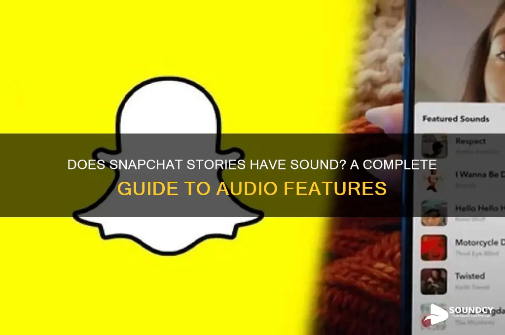 does snapchat stories have sound