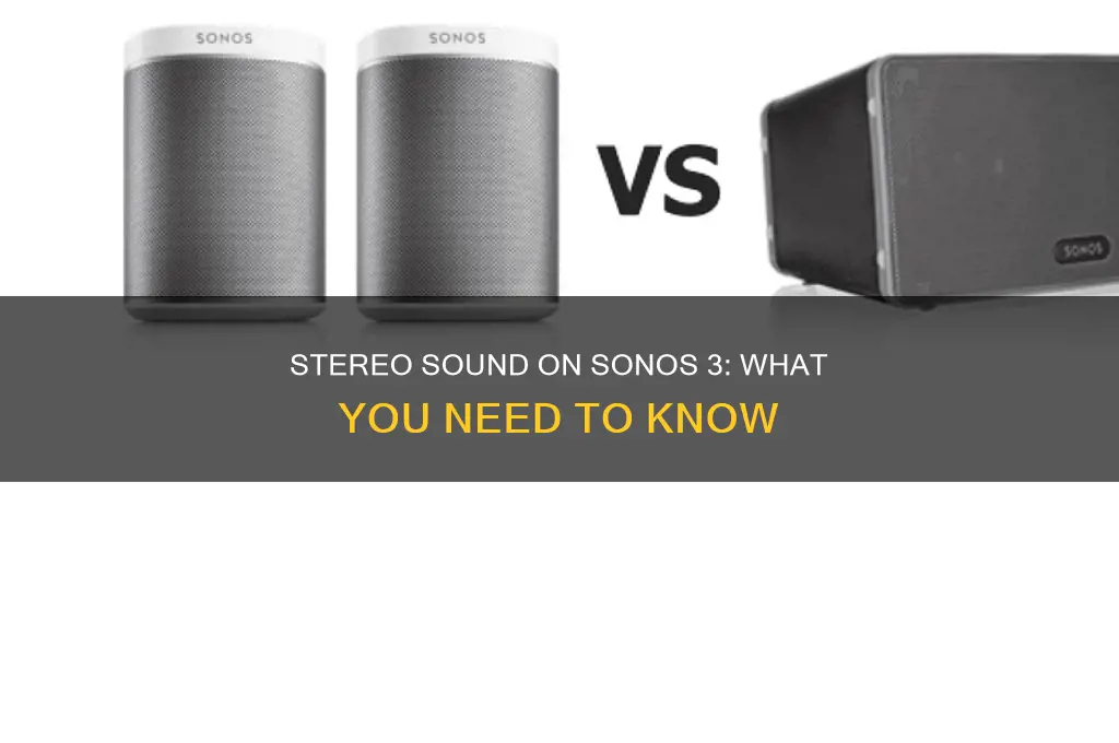 does sonos 3 have stereo sound