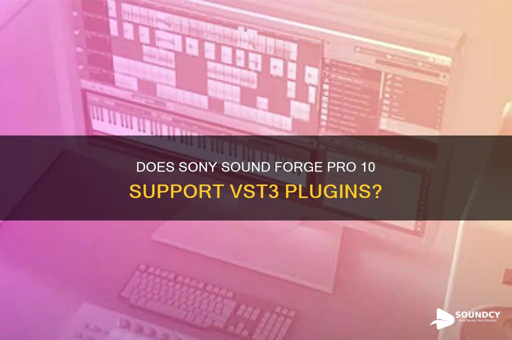 does sony sound forge pro 10 support vst3 plugins