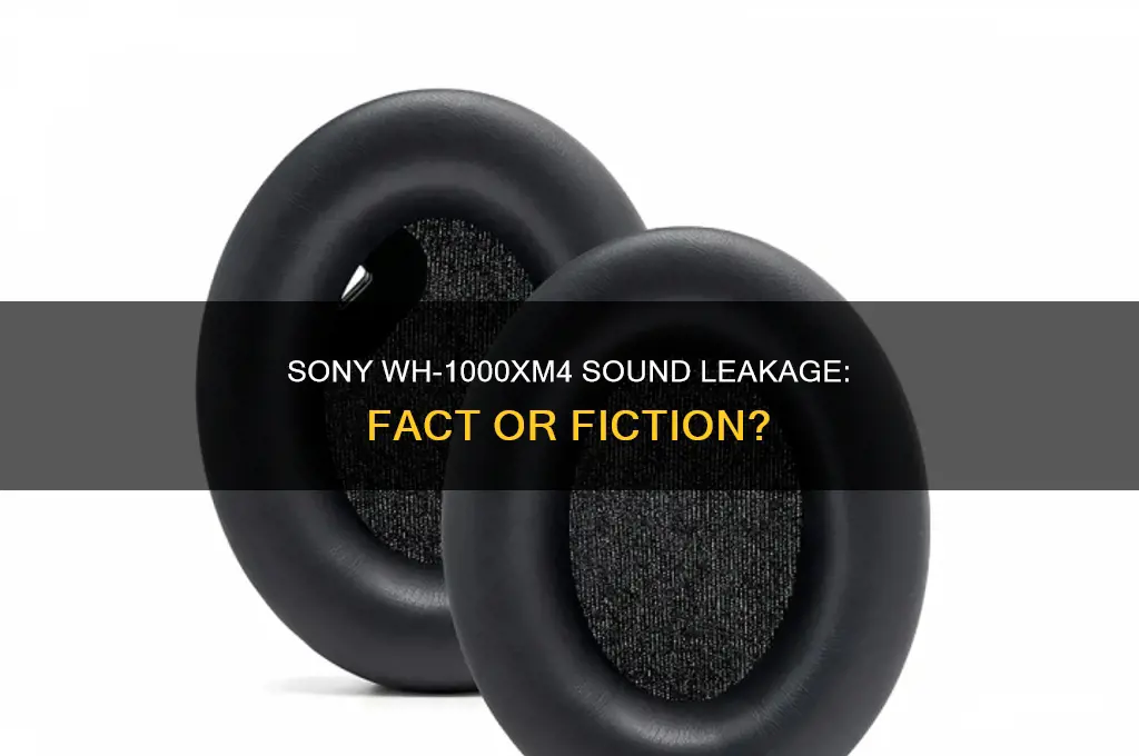 does sony xm4 leak sound