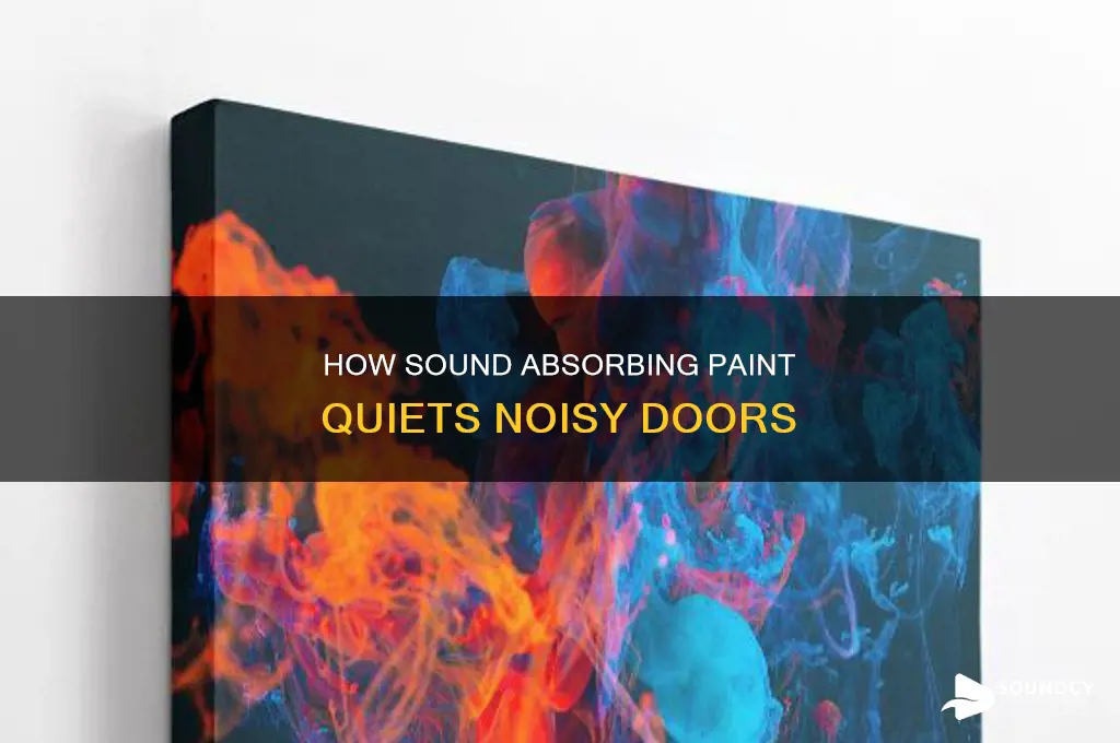 does sound absorbing paint your door
