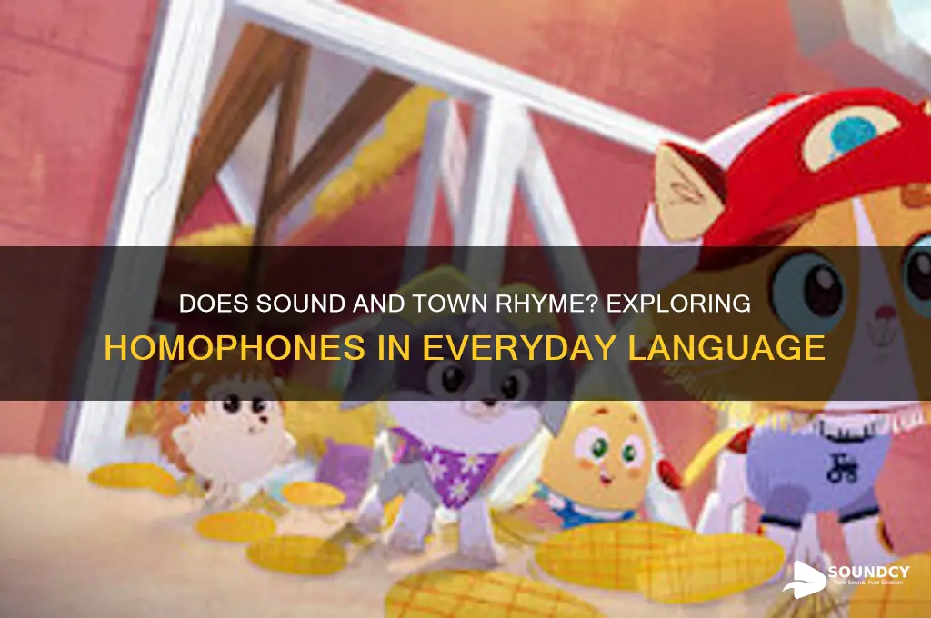 does sound and town rhyme