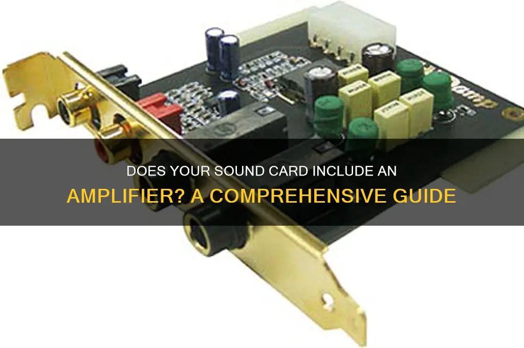 does sound card has amplifier