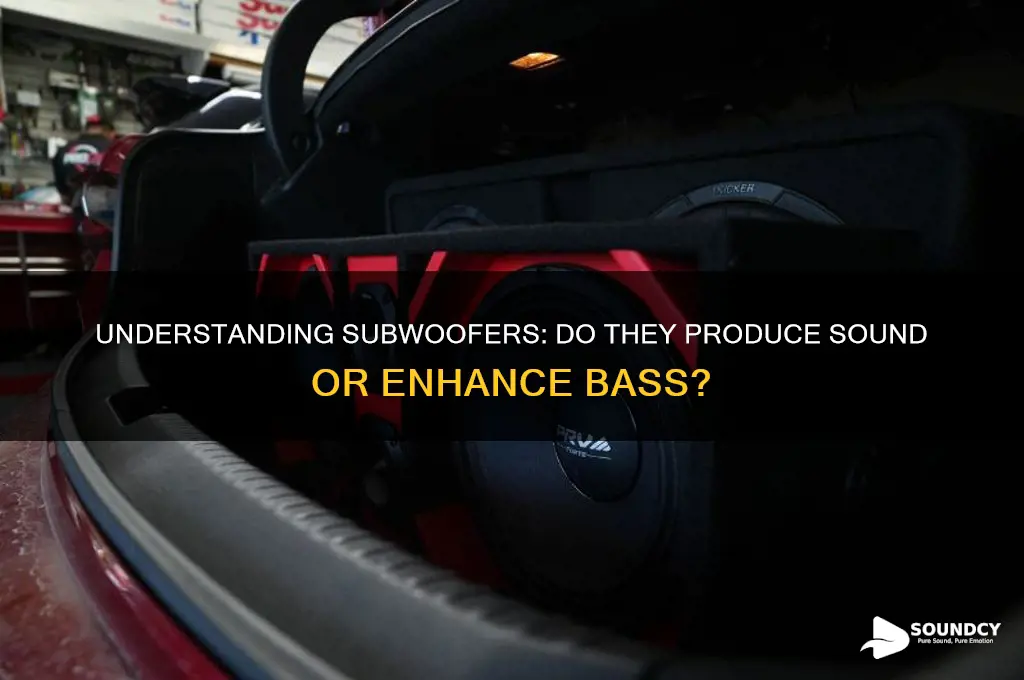 does sound come from subwoofer