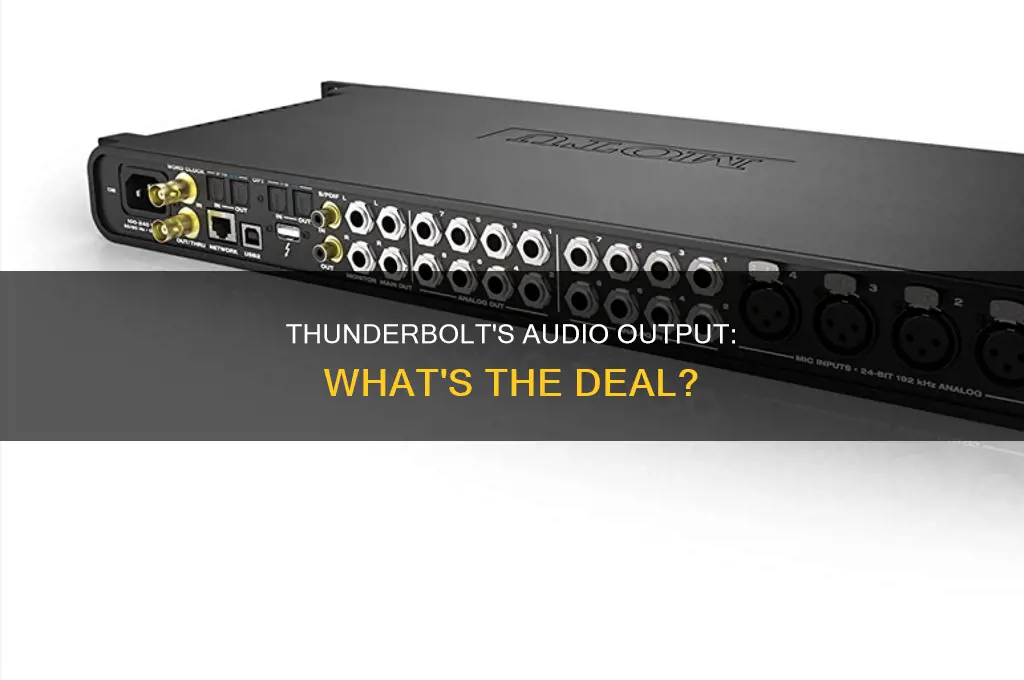 does sound come out of thunderbolt