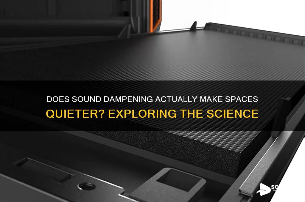 does sound dampening make quieter