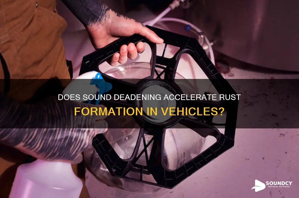 does sound deadening cause rust