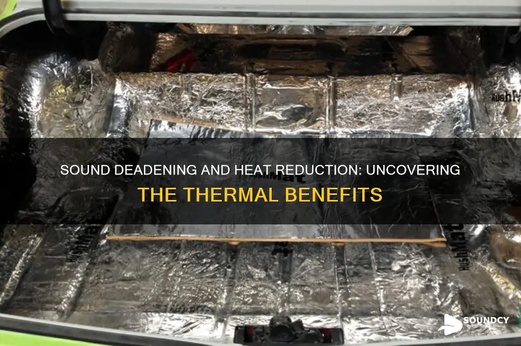 does sound deadening reduce heat