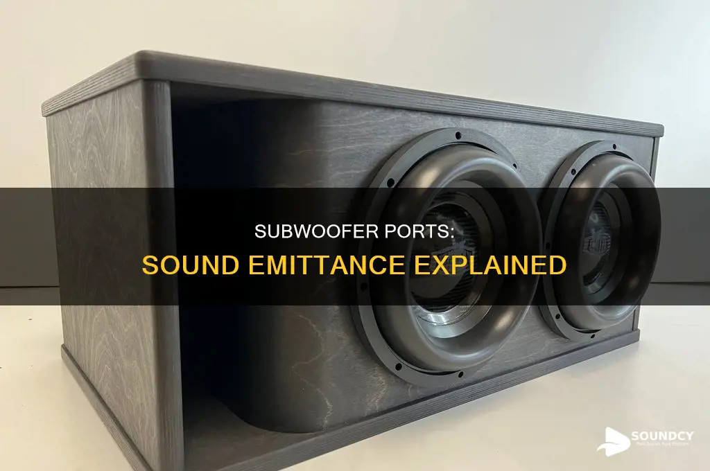 does sound emanante from sub port