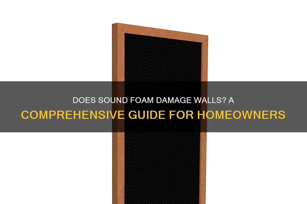 does sound foam ruin walls