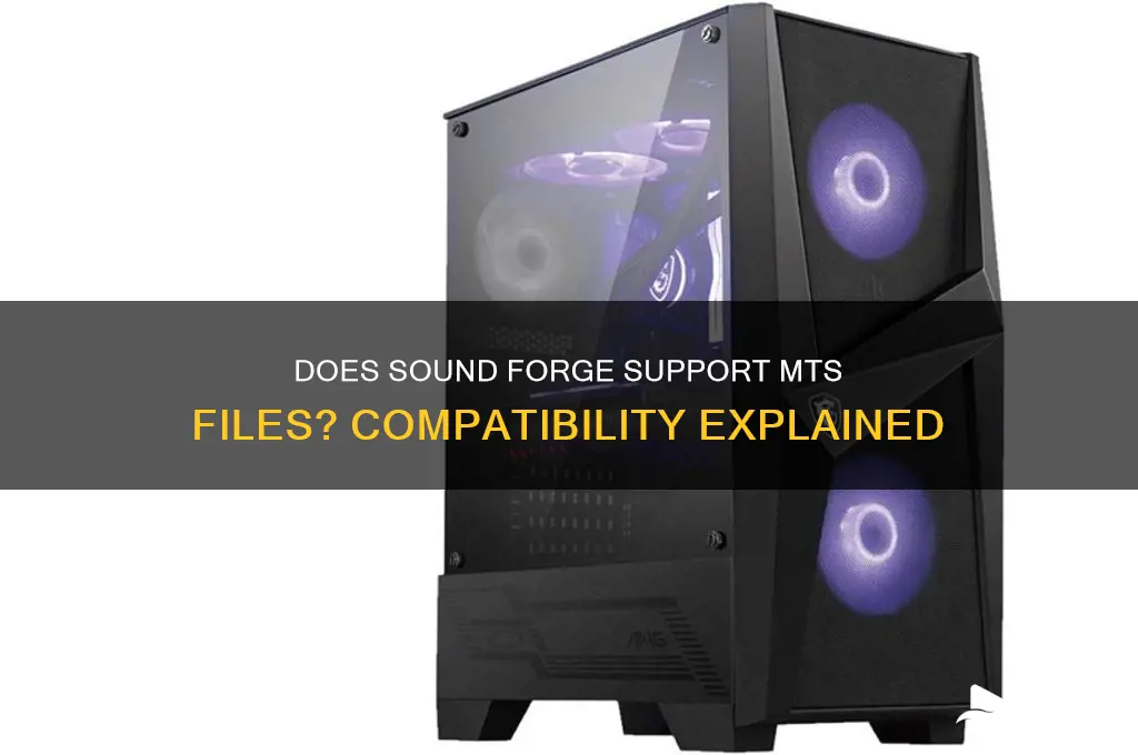 does sound forge support mts