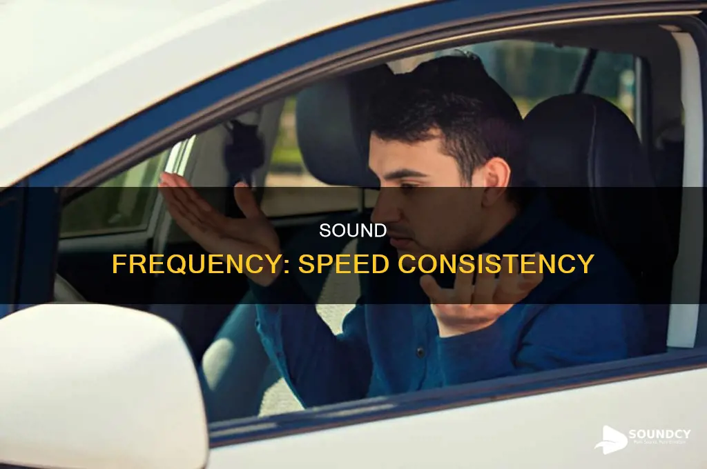 does sound frequency travel same speed
