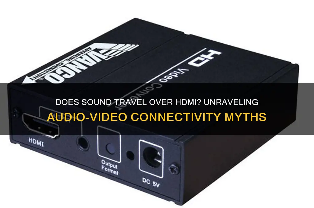does sound go over hdmi