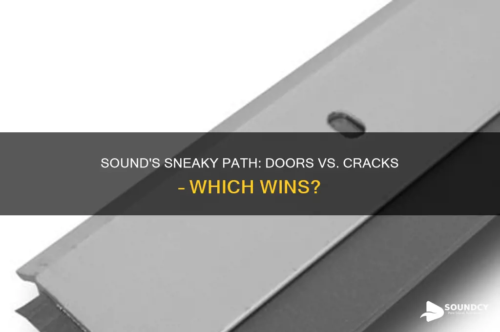 does sound go through doors or through the cracks