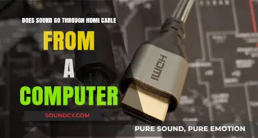 Can Sound Travel Through HDMI Cables from Your Computer?