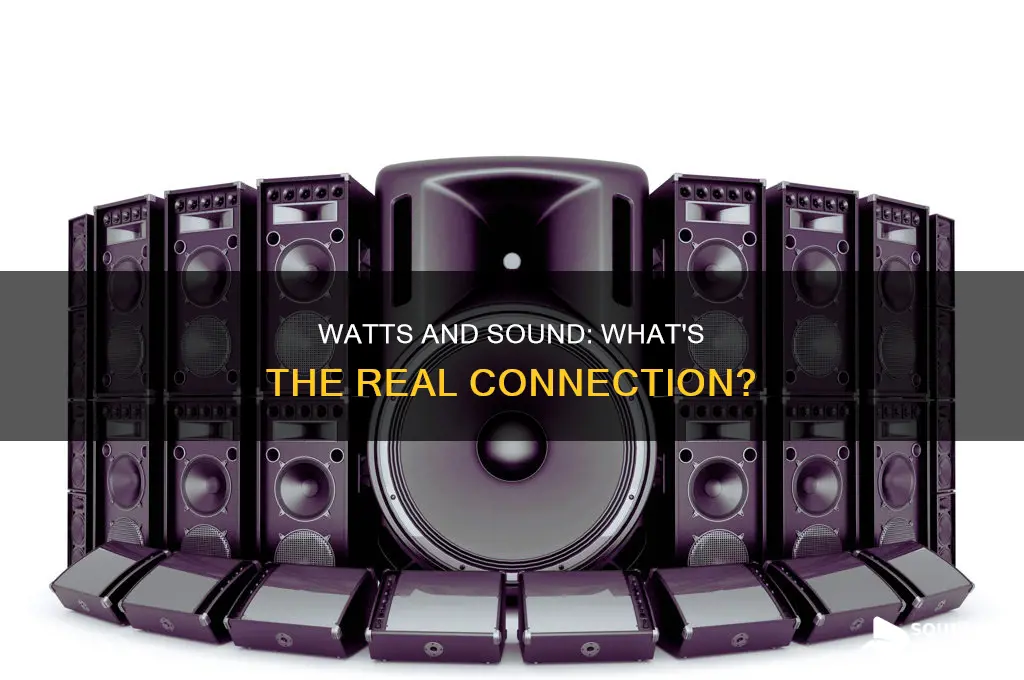 does sound level controled by watts