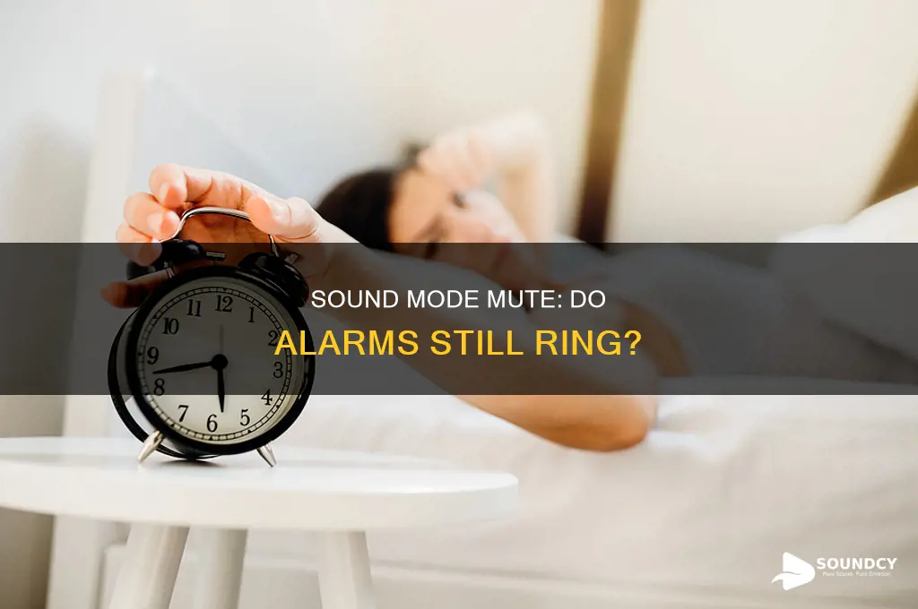 does sound mode mute stop alarms