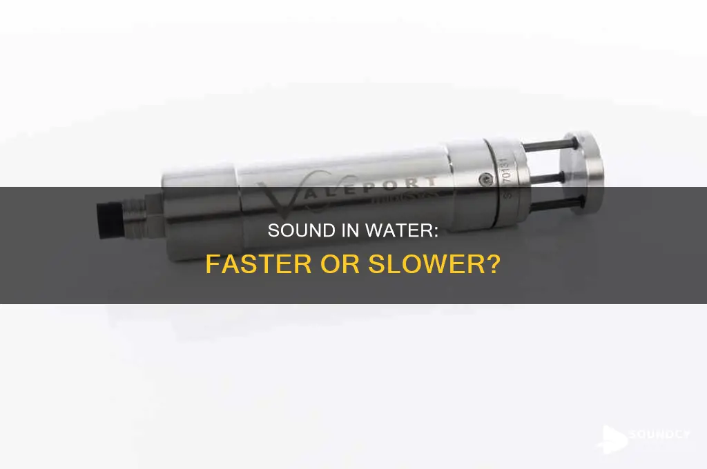 does sound move faster in water