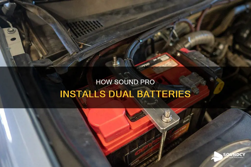 does sound pro install dual batteries