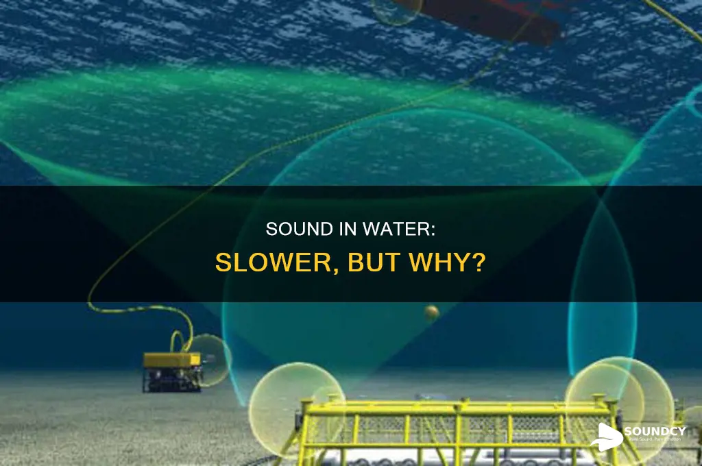 does sound slow down in water