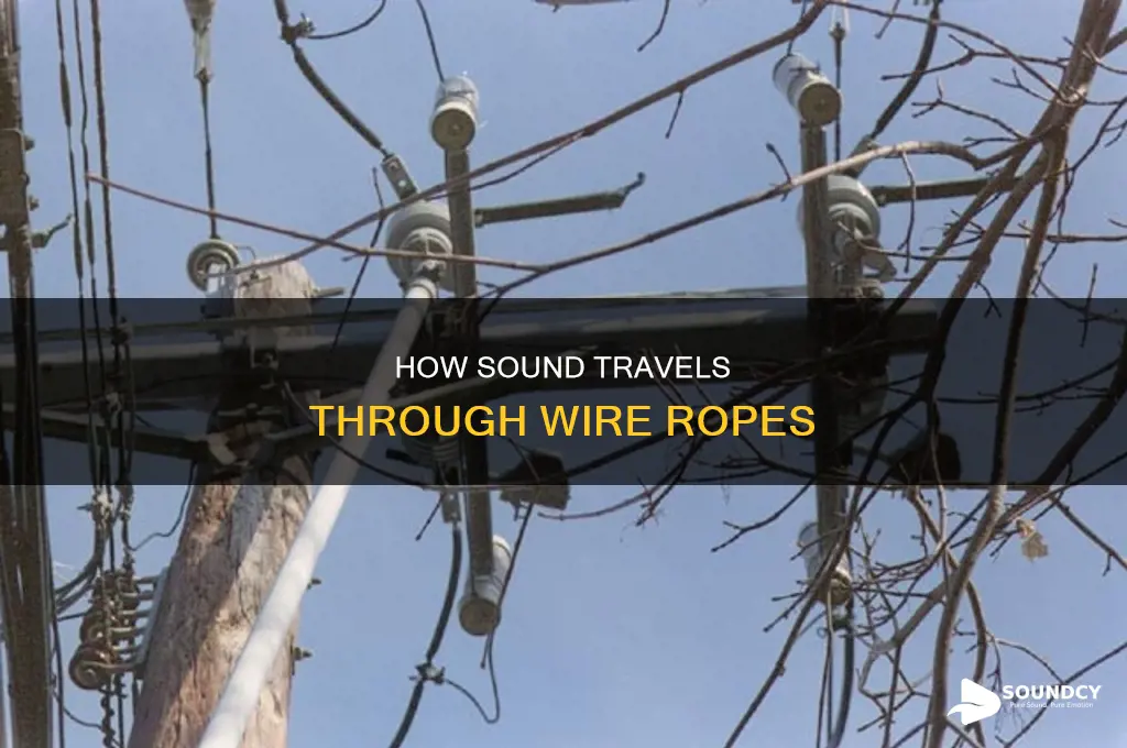 does sound tranmit through wire rope